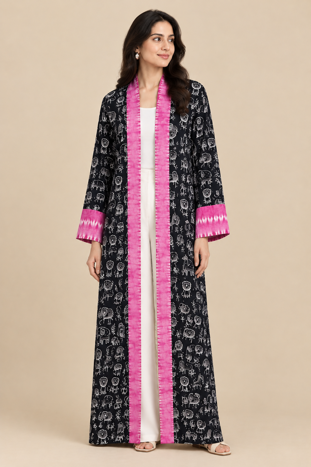 Gulabi Jungle Long Jacket